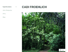 Tablet Screenshot of cadifroehlich.com